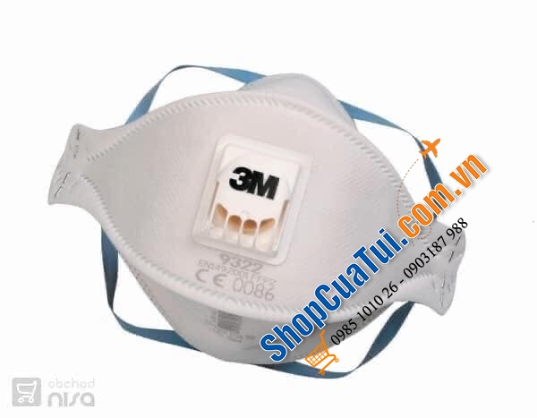 Khẩu trang 3M Aura 9312 cho phép thở vô tư và thoải mái khi đeo.
