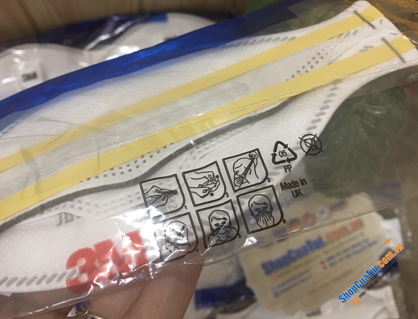 Khẩu trang 3M Aura 9312 cho phép thở vô tư và thoải mái khi đeo.