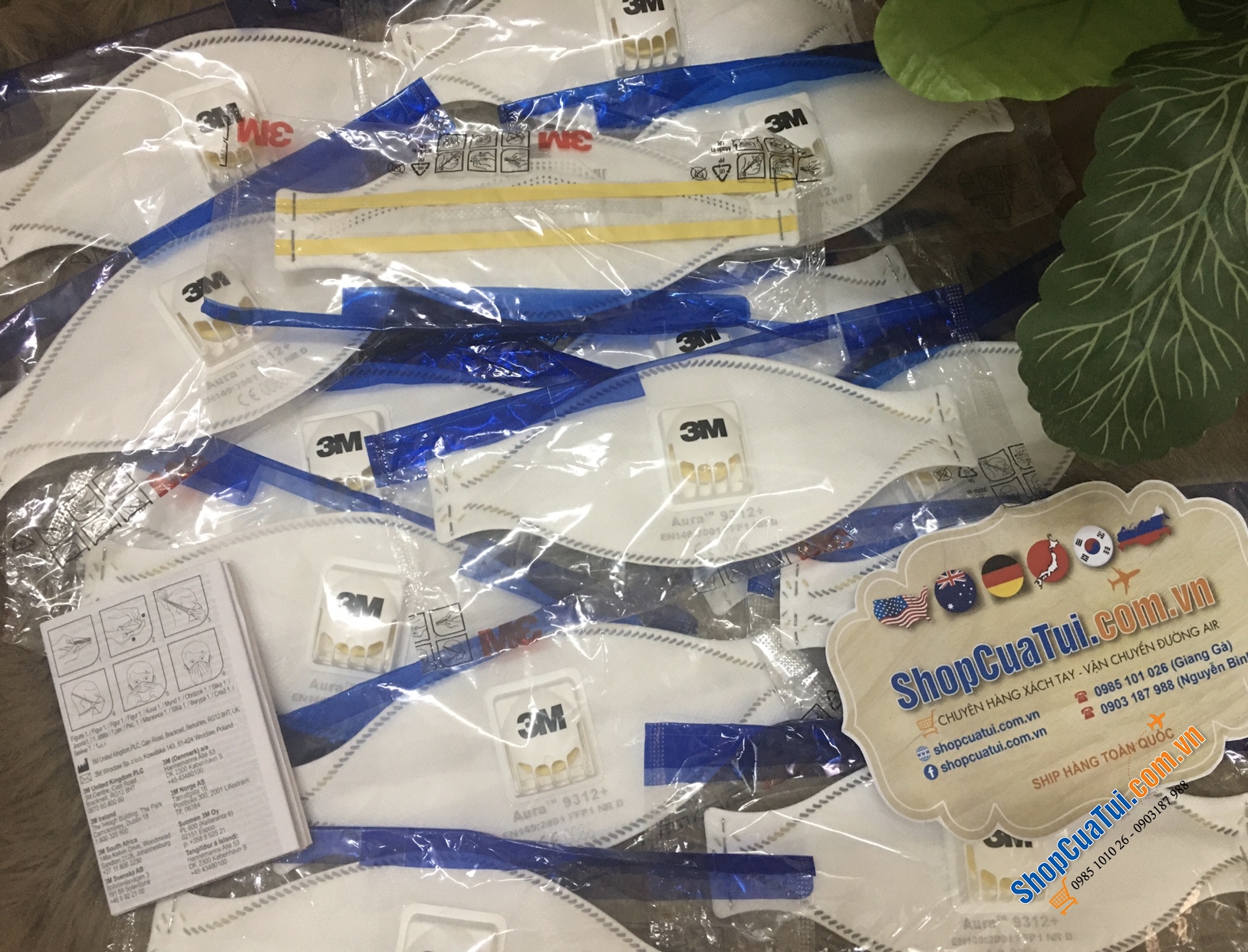Khẩu trang 3M Aura 9312 cho phép thở vô tư và thoải mái khi đeo.