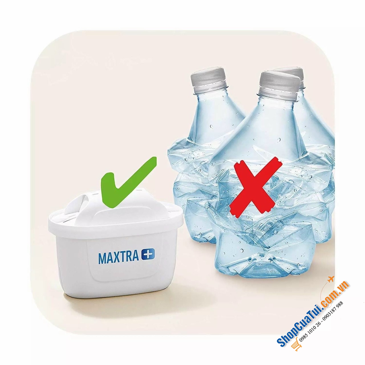 LÕI LỌC BRITA MAXTRA SET 6 LÕI, Nước ngon, nước sạch là nhờ cả bạn này