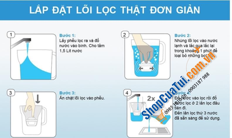 LÕI LỌC BRITA MAXTRA SET 6 LÕI, Nước ngon, nước sạch là nhờ cả bạn này