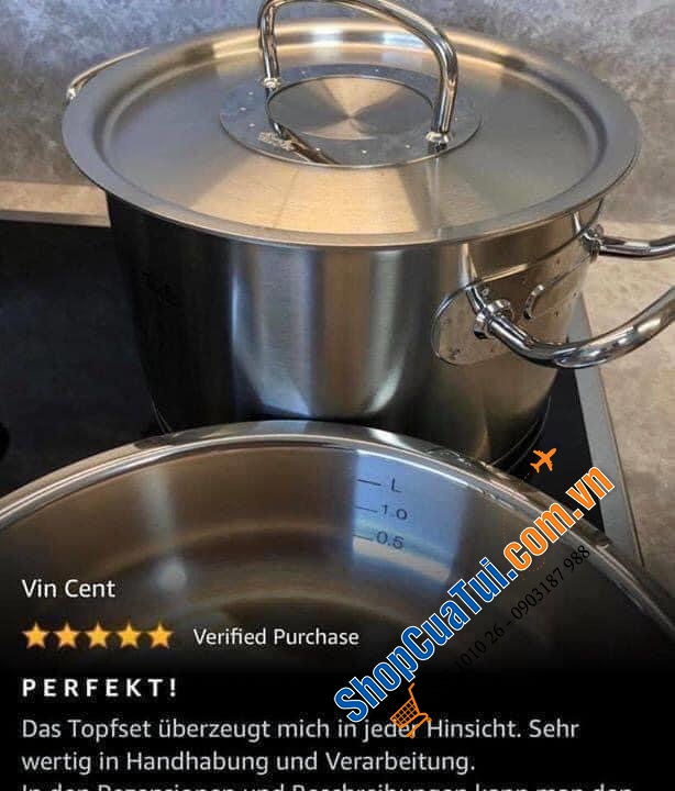 Bộ nồi FISSLER ORIGINAL PROFI (nắp vung thép)- MADE IN GERMANY