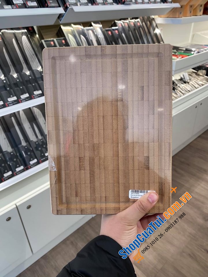 THỚT TRE ZWILLING TWIN CHẶT THÁI SZ NHỎ 25 x 18,5 CM