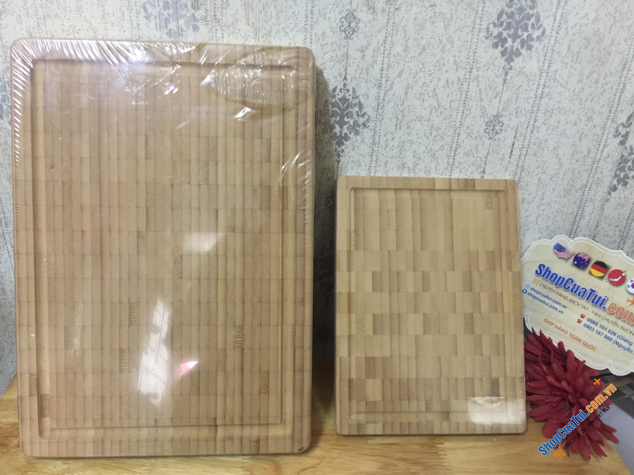 THỚT TRE ZWILLING TWIN CHẶT THÁI SZ NHỎ 25 x 18,5 CM