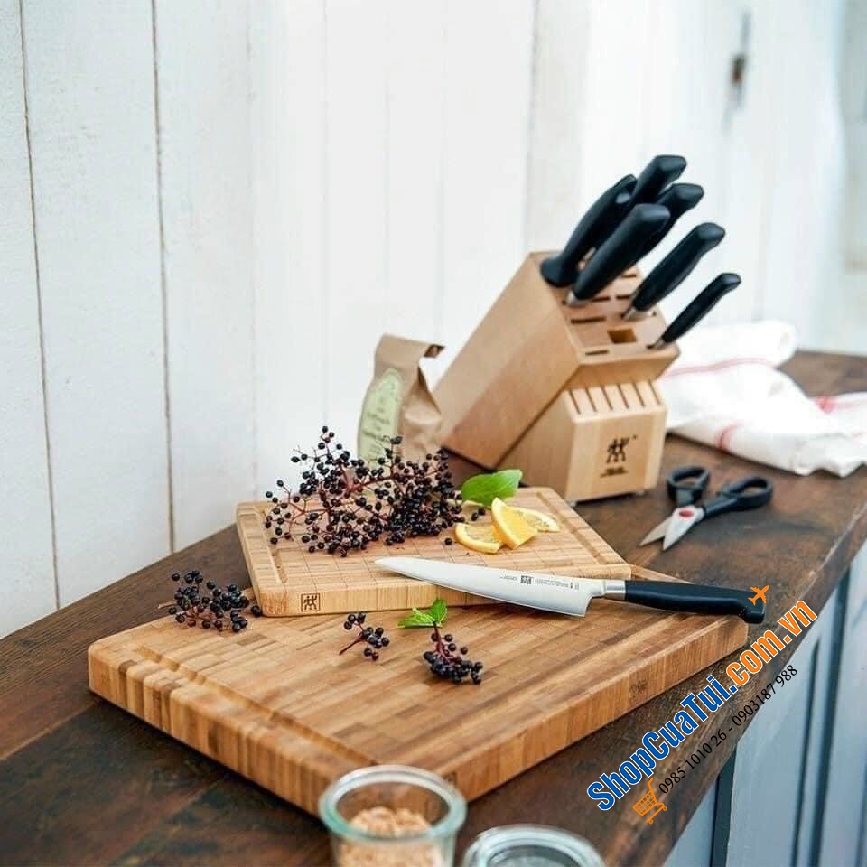 THỚT TRE ZWILLING TWIN CHẶT THÁI SZ NHỎ 25 x 18,5 CM