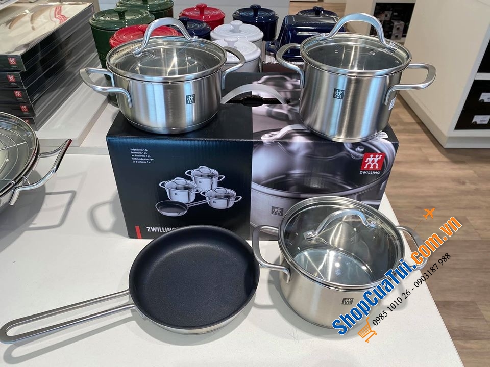 BỘ NỒI MINI 4 MÓN ZWILLING SIÊU TIỆN SIÊU DÀY DẶN TOP 1