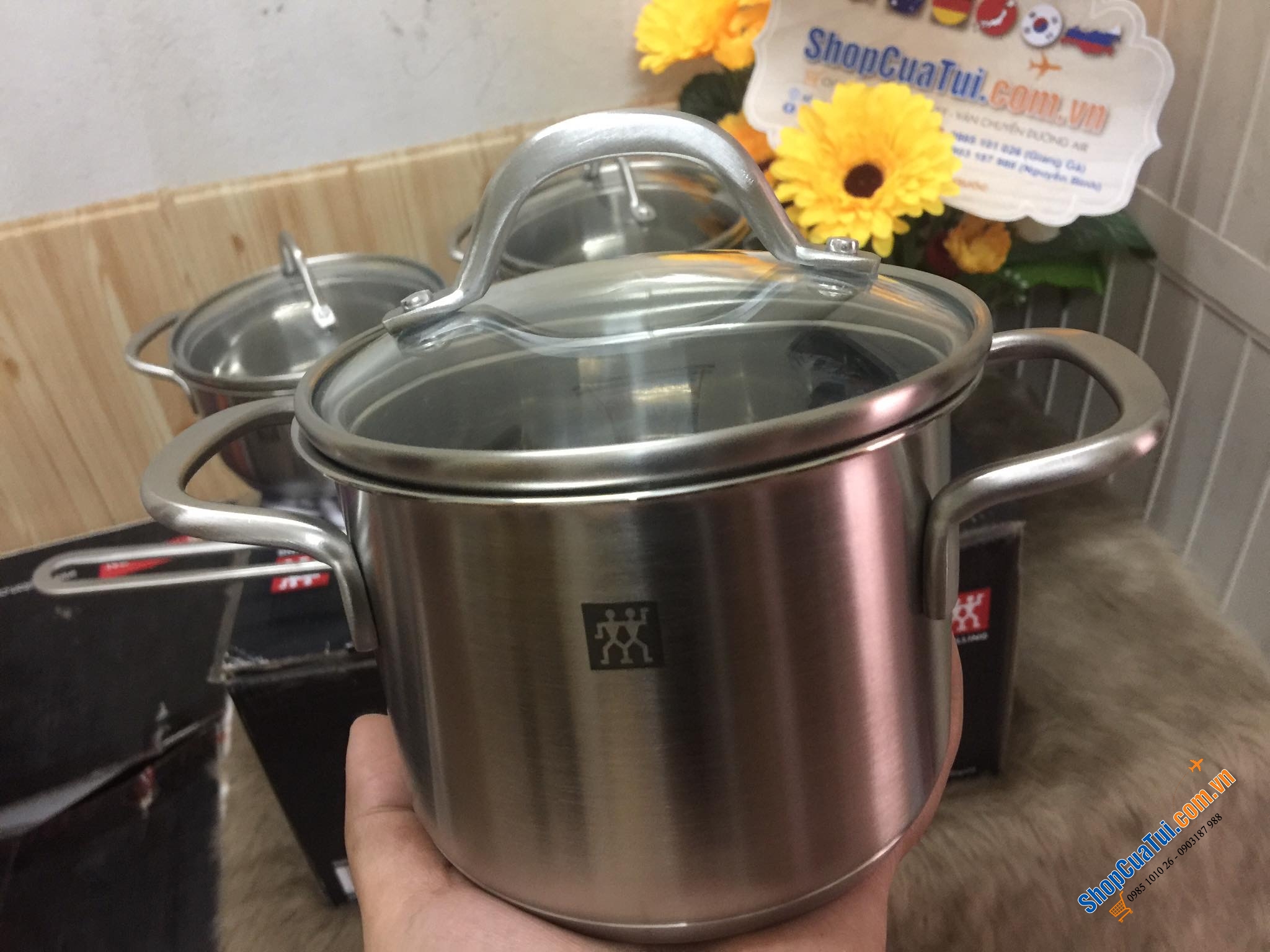 BỘ NỒI MINI 4 MÓN ZWILLING SIÊU TIỆN SIÊU DÀY DẶN TOP 1