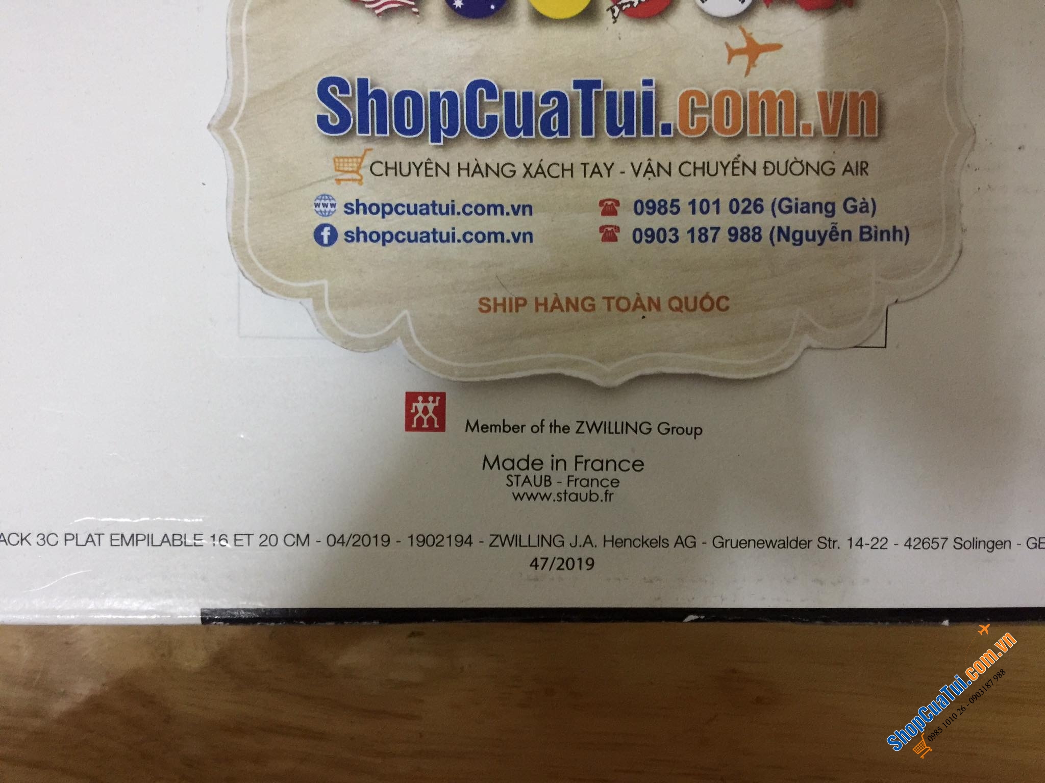CHẢO GANG STAUB BỎ LÒ VÀ CHIÊN RÁN 20 CM  -MADE IN FRANCE