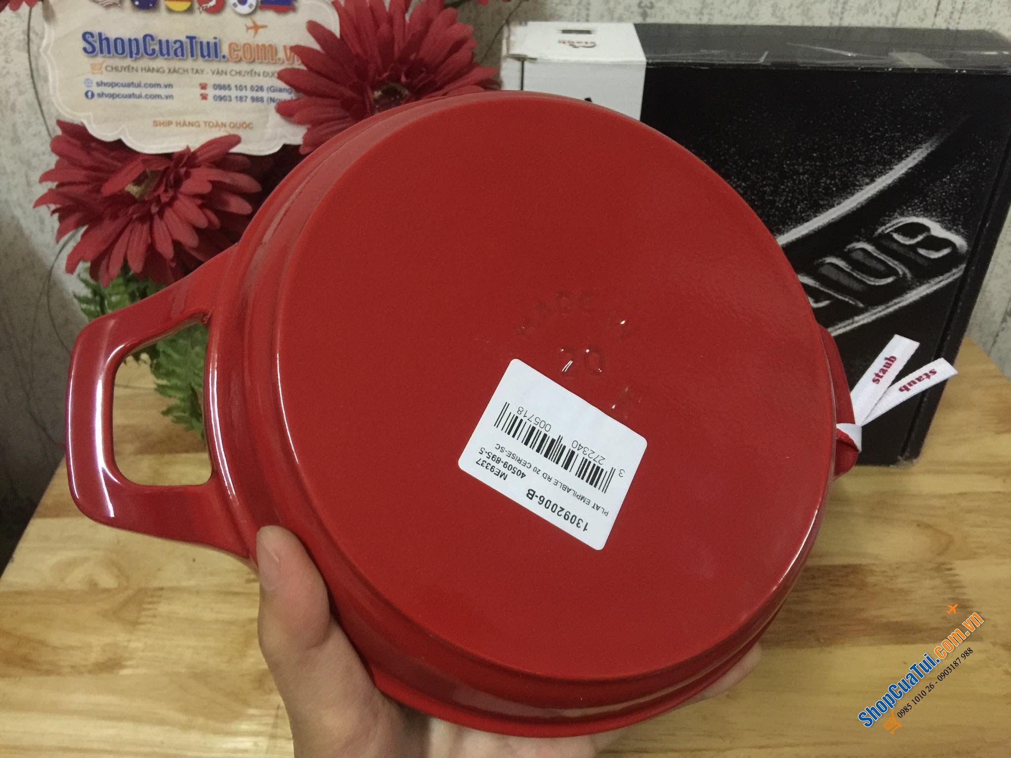 CHẢO GANG STAUB BỎ LÒ VÀ CHIÊN RÁN 20 CM  -MADE IN FRANCE