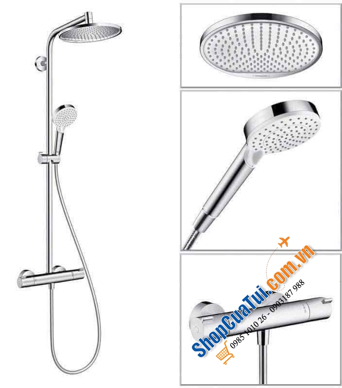 Set sen hansgrohe S240 - made in Germany - 2 in 1 (không có trục xả)