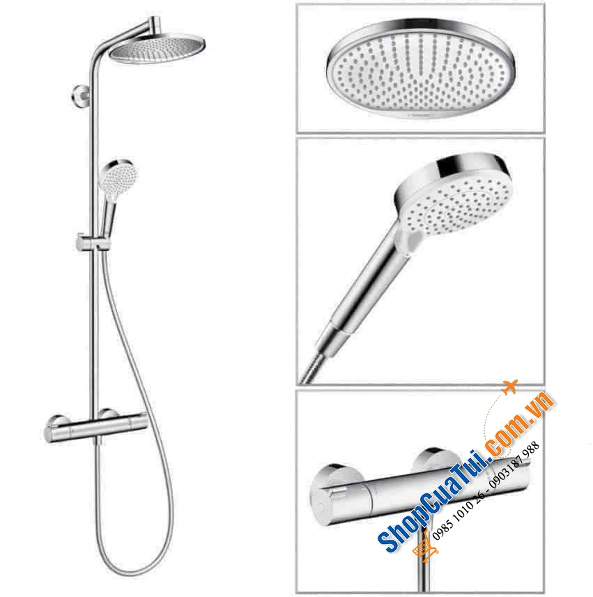 Set sen hansgrohe S240 - made in Germany - 2 in 1 (không có trục xả)