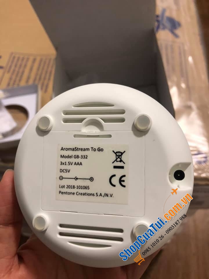 MÁY XÔNG TINH DẦU PRIMAVERA AROMASTREAM TO GO DÙNG PIN HOẶC CÁP ĐIỆN USB