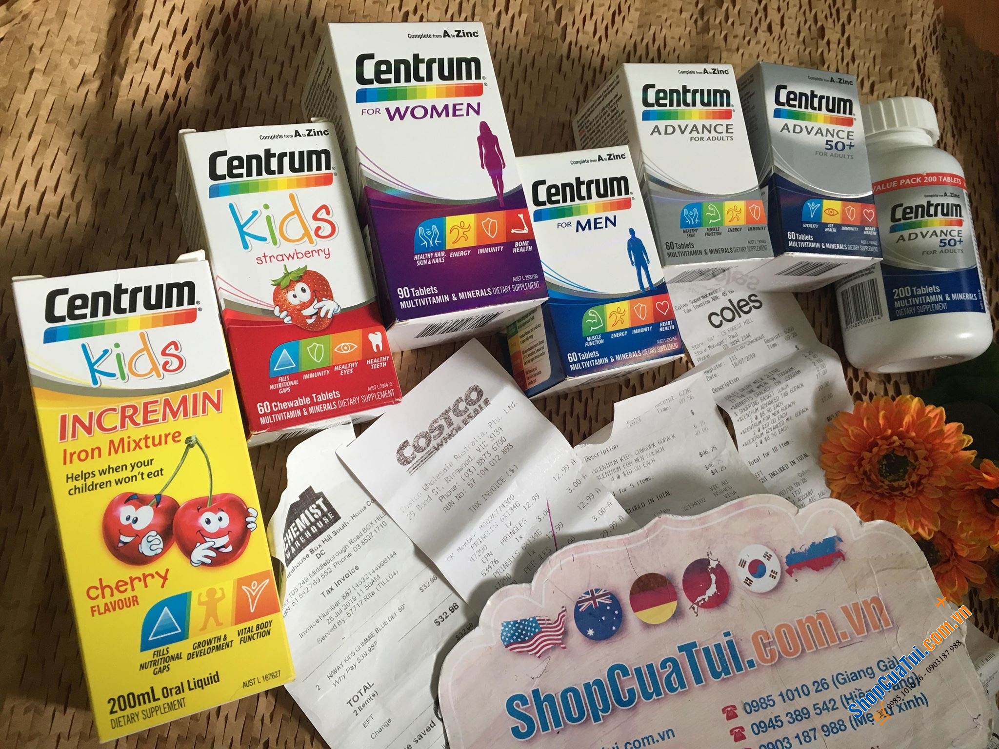 Siro Centrum Kids Incremin Iron Mixture 200ml của Úc dành cho trẻ biếng ăn, thấp còi, cần bổ sung vitamin