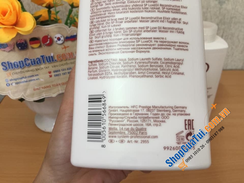 Combo 3 loại: DẦU GỘI +  XẢ + Ủ TÓC SP LUXE OIL KERATIN PROTECT PHỤC HỒI TÓC 1000ML x 2 VÀ REPAIR - MADE IN GERMANY - Dòng tốt nhất.