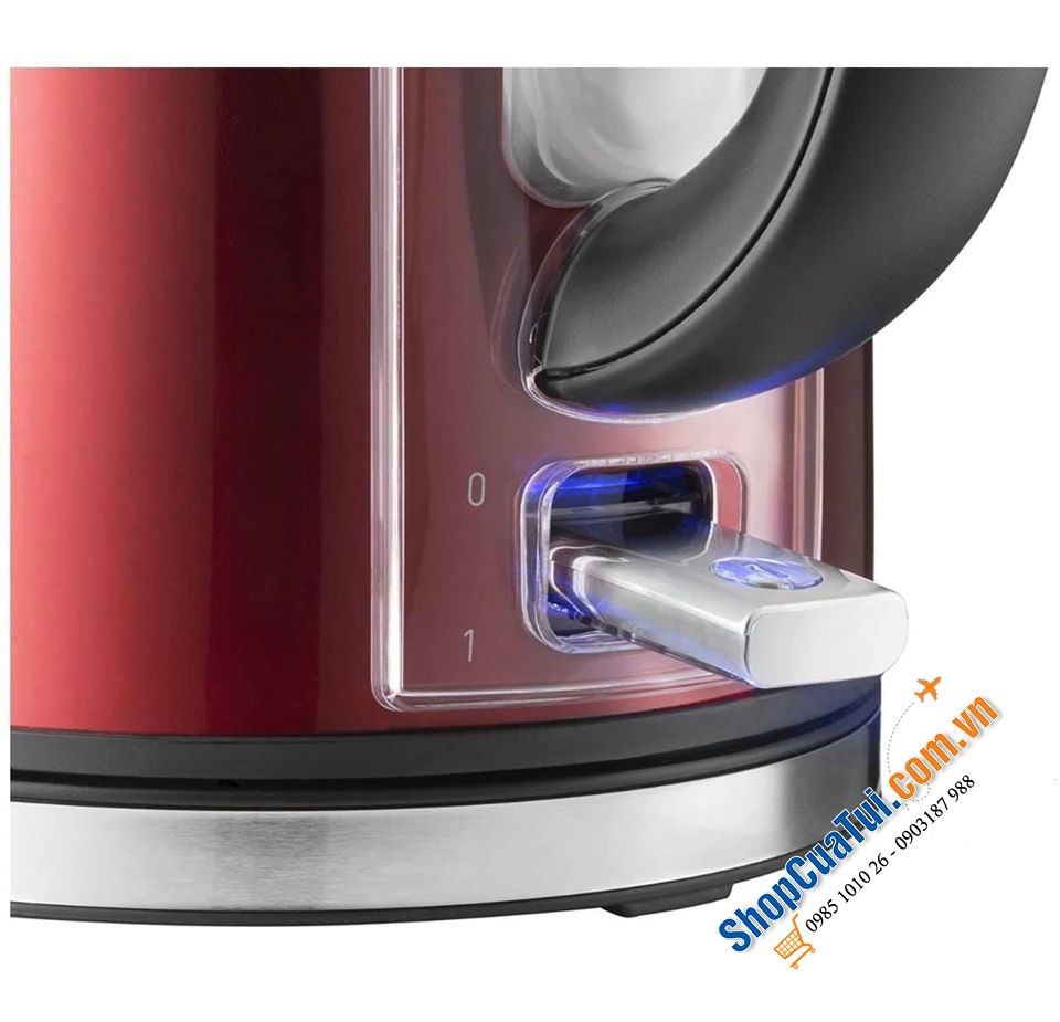 ẤM SIÊU TỐC CAO CẤP GRUNDIG ĐỎ SIÊU ĐẸP.