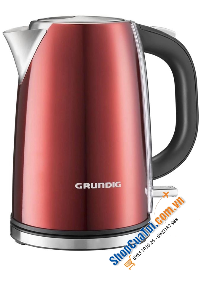 ẤM SIÊU TỐC CAO CẤP GRUNDIG ĐỎ SIÊU ĐẸP.