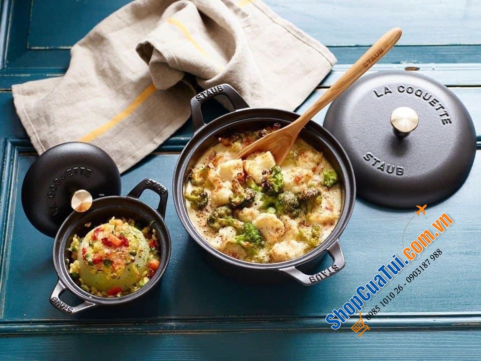 STAUB DÁNG QUAI VỂNH 12 CM - Made in France.
