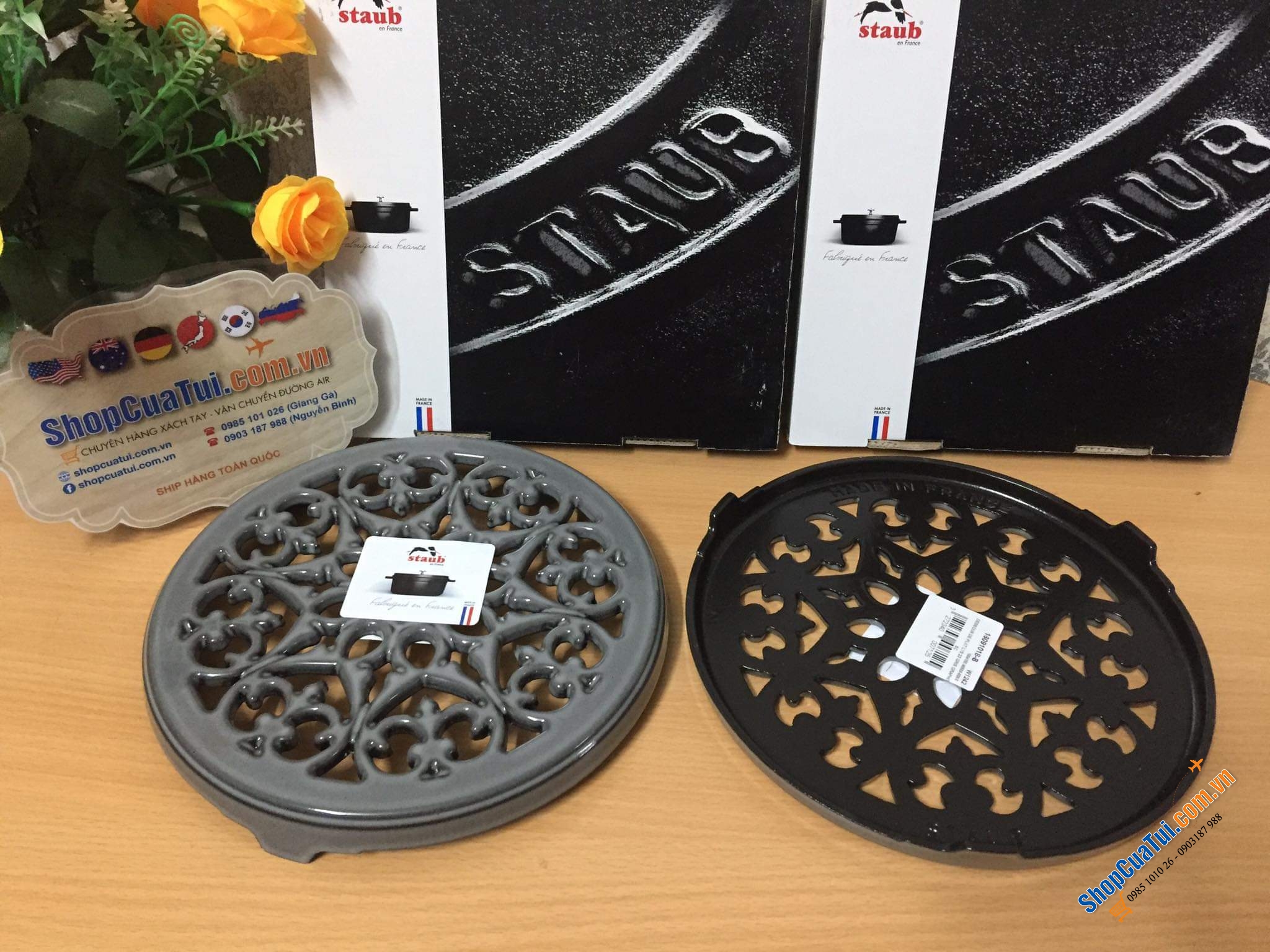 LÓT NỒI GANG STAUB.