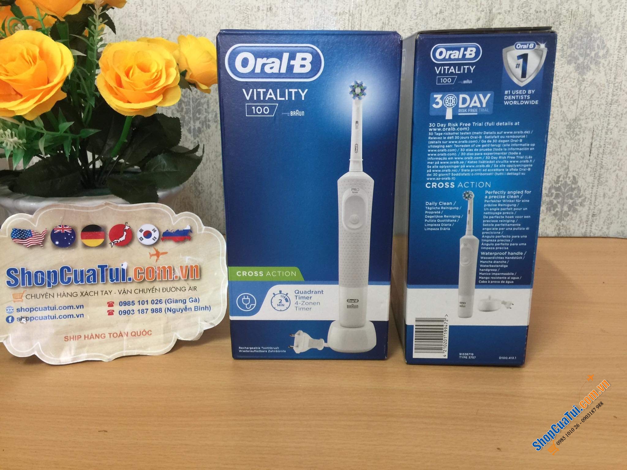 BÀN CHẢI ĐIỆN ORAL-B VITALITY 100.