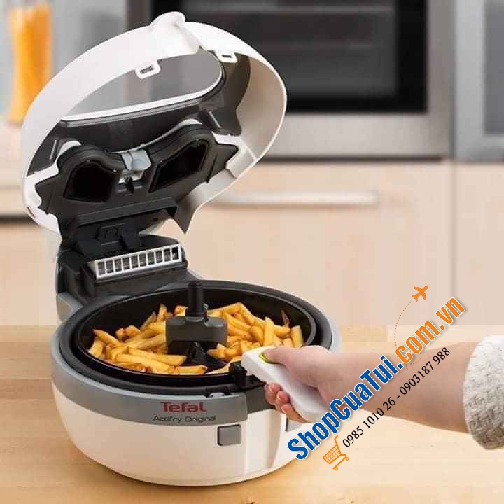 NỒI CHIÊN KHÔNG DẦU TEFAL FZ7110 cải tiến kèm thêm vỉ lưới tuyệt ngon cho các món nướng - Made in france
