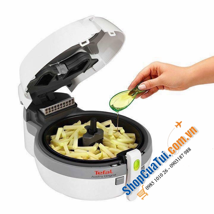 NỒI CHIÊN KHÔNG DẦU TEFAL FZ7110 cải tiến kèm thêm vỉ lưới tuyệt ngon cho các món nướng - Made in france