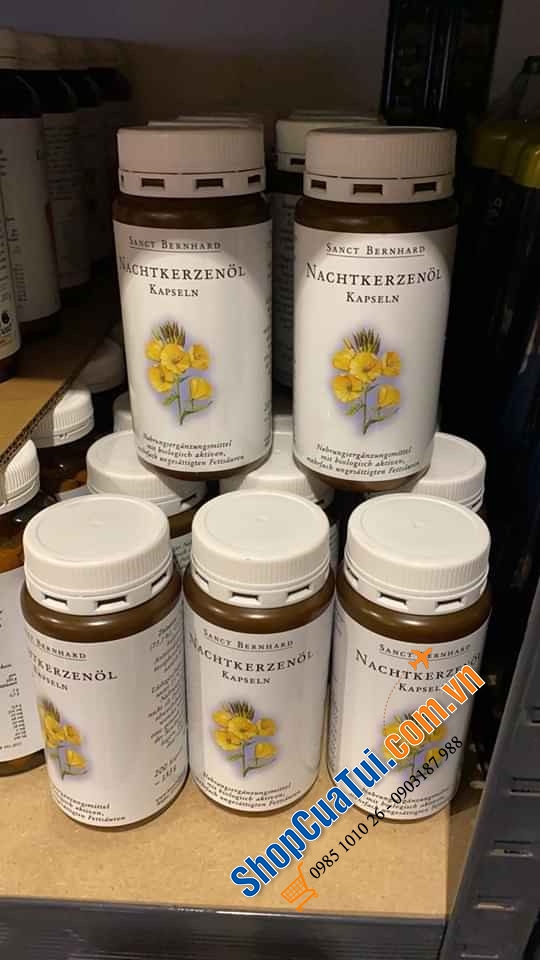 Tinh dầu hoa anh thảo của Đức hàm lượng 500mg - hộp 200 viên.