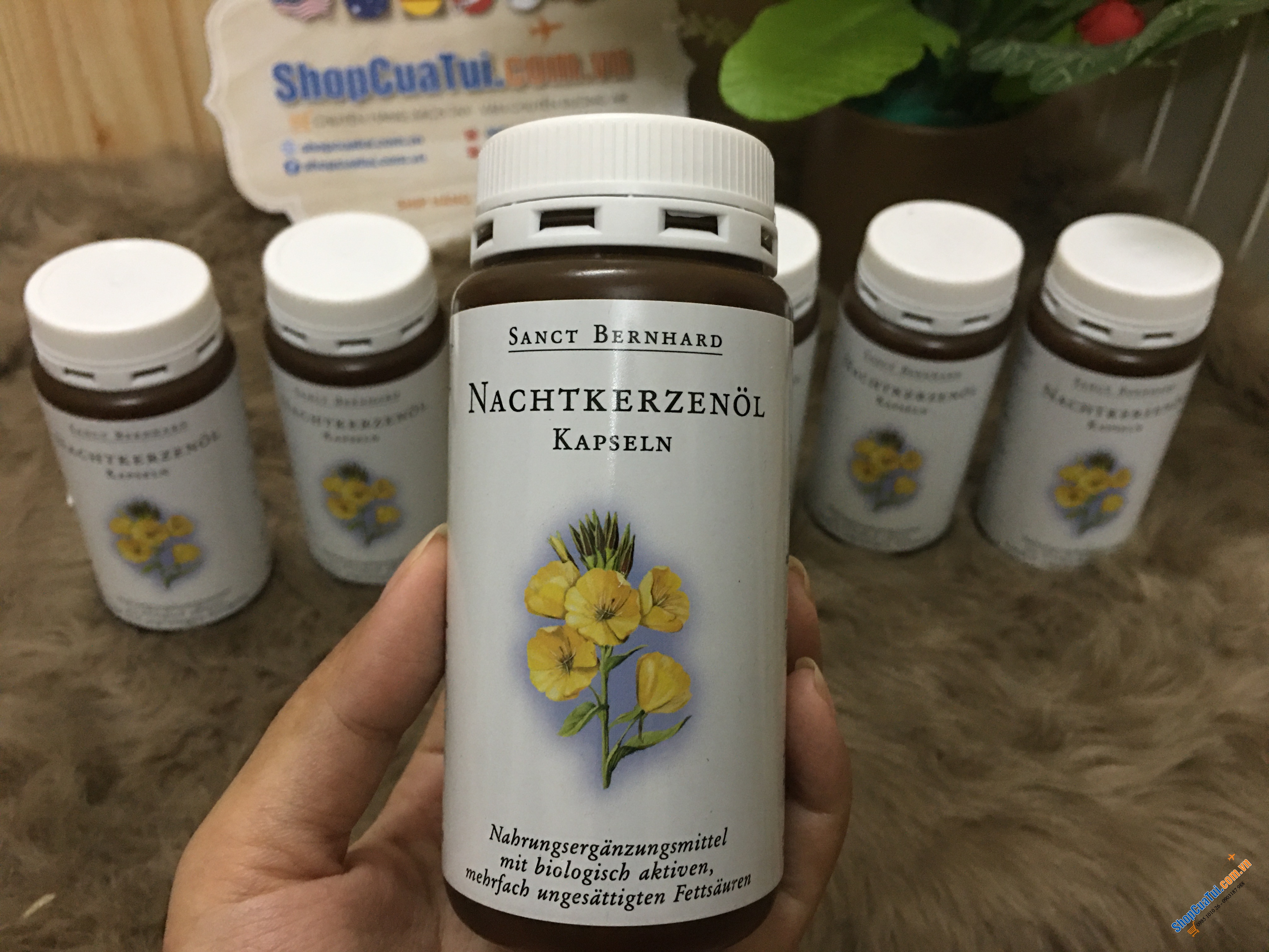 Tinh dầu hoa anh thảo của Đức hàm lượng 500mg - hộp 200 viên.