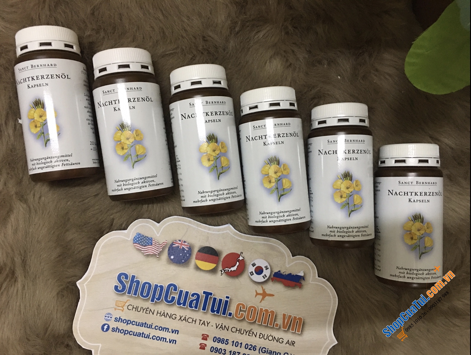 Tinh dầu hoa anh thảo của Đức hàm lượng 500mg - hộp 200 viên.