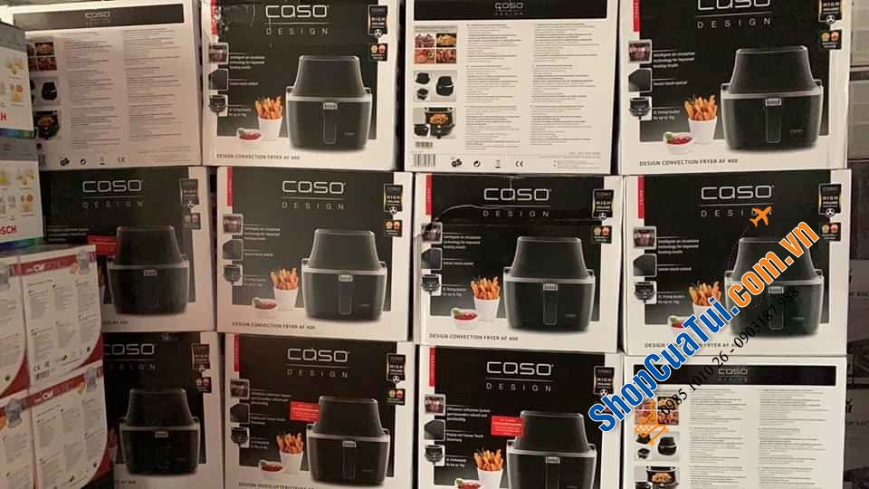 NỒI CHIÊN KHÔNG DẦU CASO AF400 - CỦA  ĐỨC chiên 1kg thực phẩm tương đương 3 lít - Tháo rời được phần maiso ở trên để vệ sinh vô cùng dễ dàng.