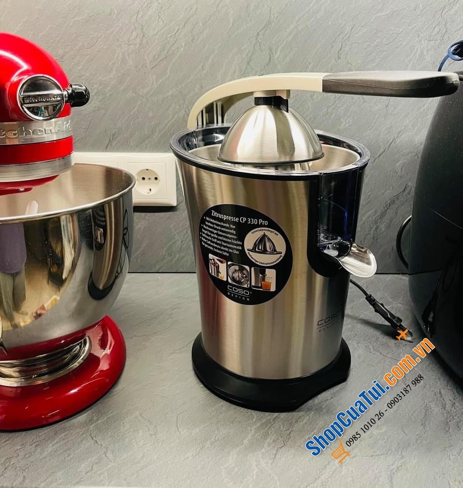 Máy vắt cam Caso CP 330 Pro siêu xịn nón ép inox