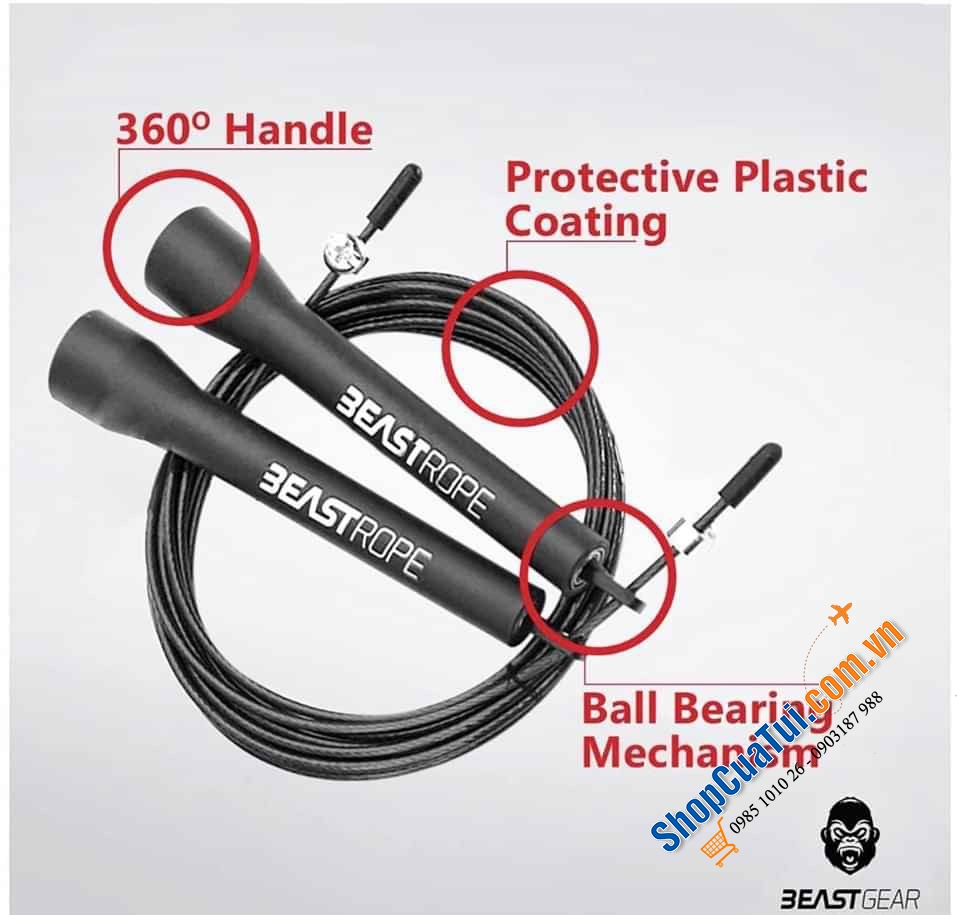 DÂY NHẢY BEAST - Sản phẩm dây nhảy thể thao bán chạy số 1 tại Đức.