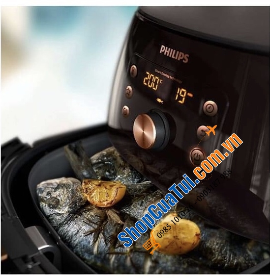 NỒI CHIÊN KHÔNG DẦU PHILIPS HD 9860/90