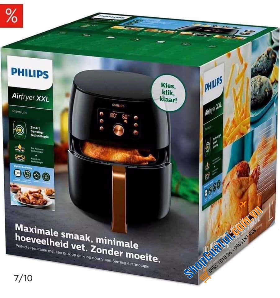 NỒI CHIÊN KHÔNG DẦU PHILIPS HD 9860/90