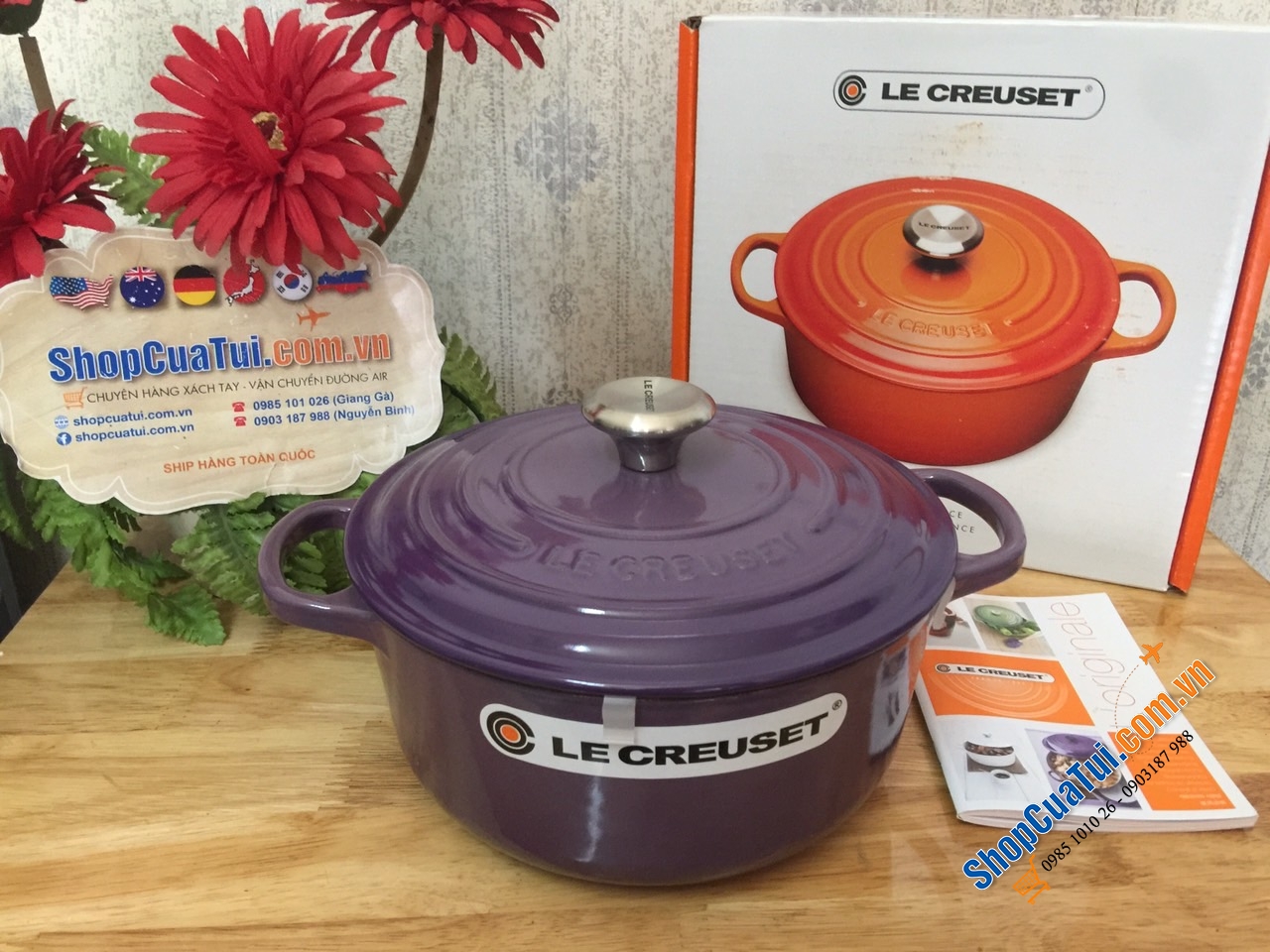 NỒI LE CREUSET TÍM 20CM