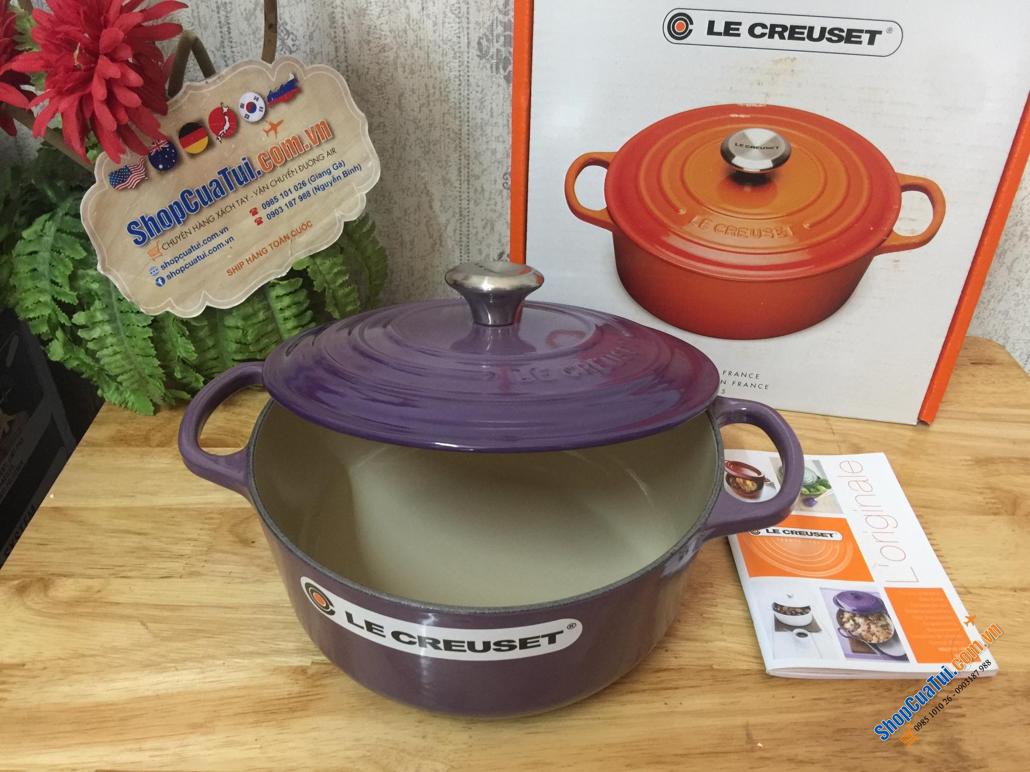 NỒI LE CREUSET TÍM 20CM