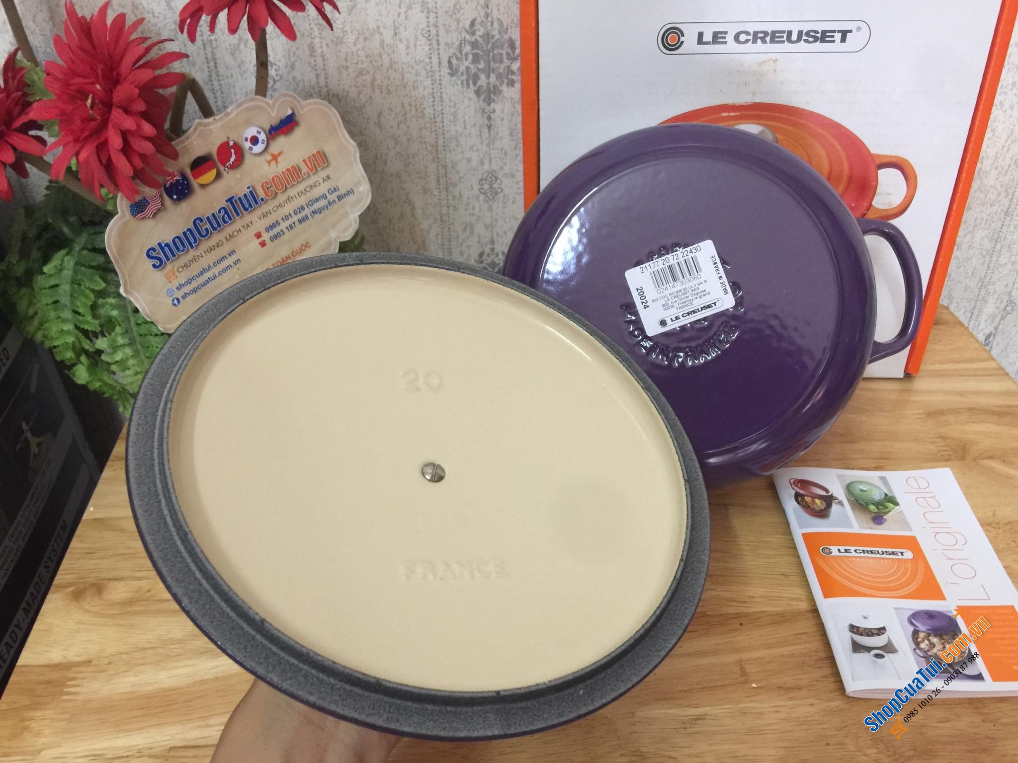 NỒI LE CREUSET TÍM 20CM