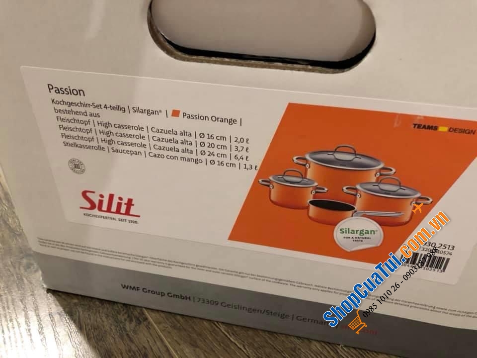 Bộ nồi Silit Passion Orange (màu cam) made in Germany