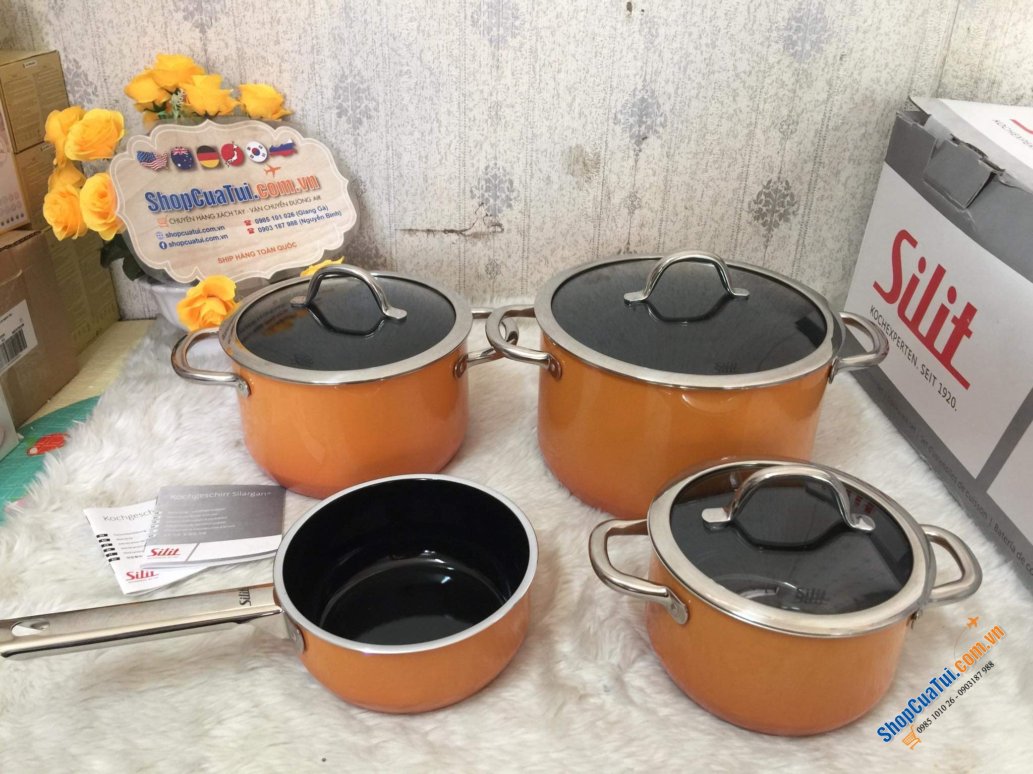 Bộ nồi Silit Passion Orange (màu cam) made in Germany