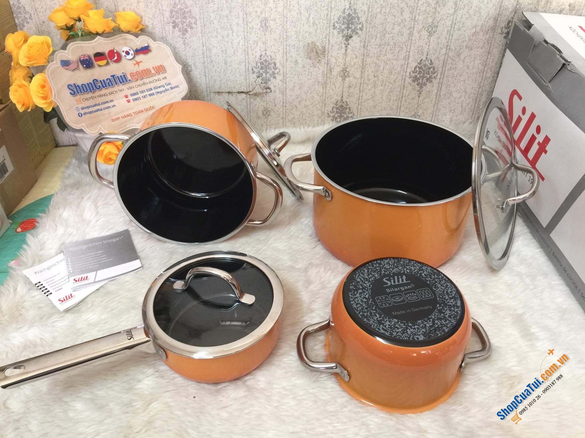 Bộ nồi Silit Passion Orange (màu cam) made in Germany