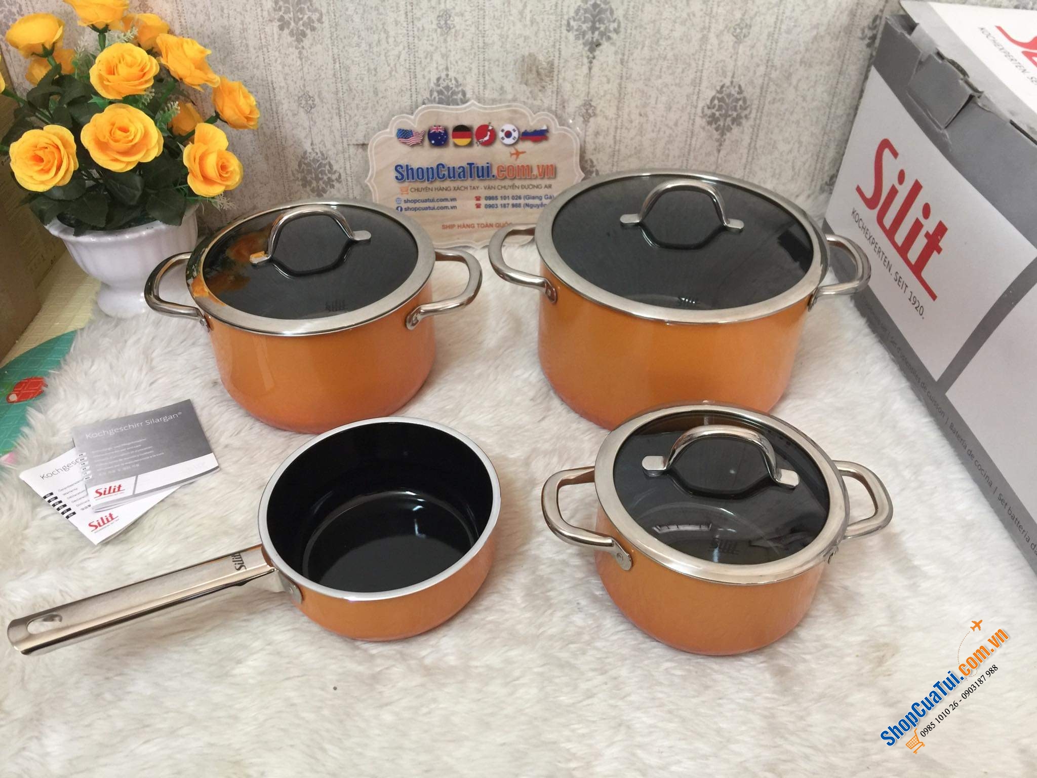 Bộ nồi Silit Passion Orange (màu cam) made in Germany