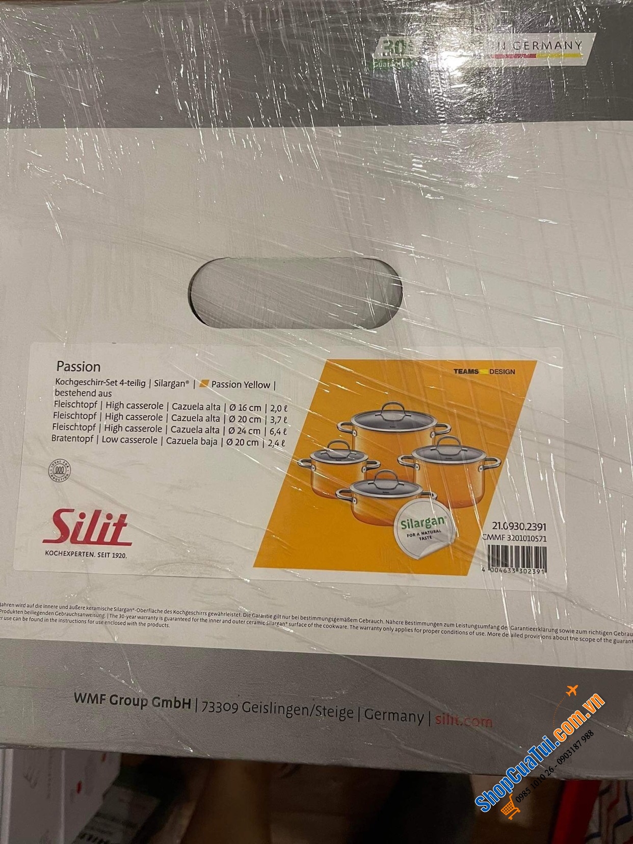 Bộ nồi Silit Passion Orange (màu cam) made in Germany