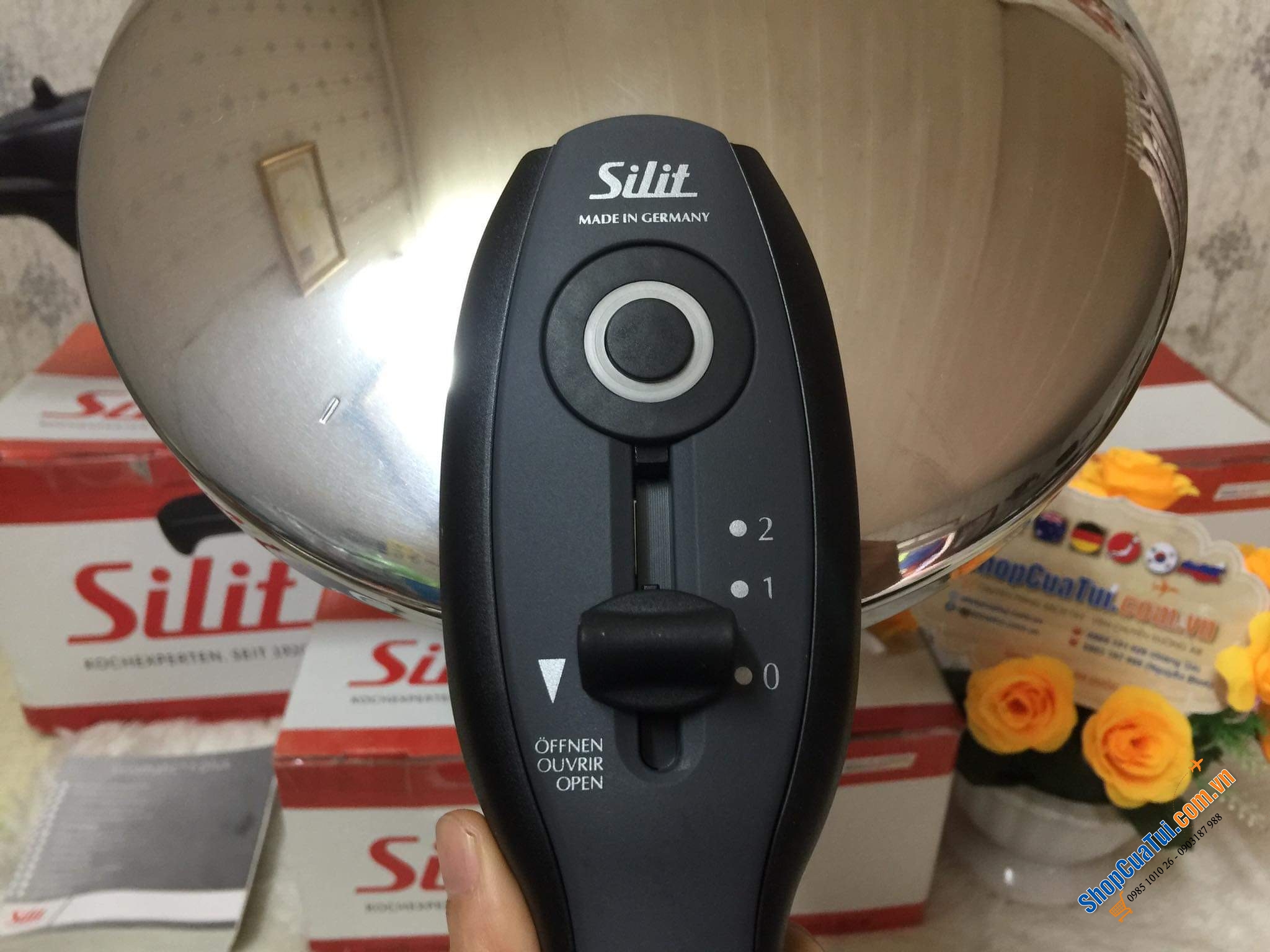 NỒI ÁP SUẤT CAO CẤP SILIT T PLUS MÀU ĐỎ RƯỢU SIÊU HIẾM 6,5 LÍT