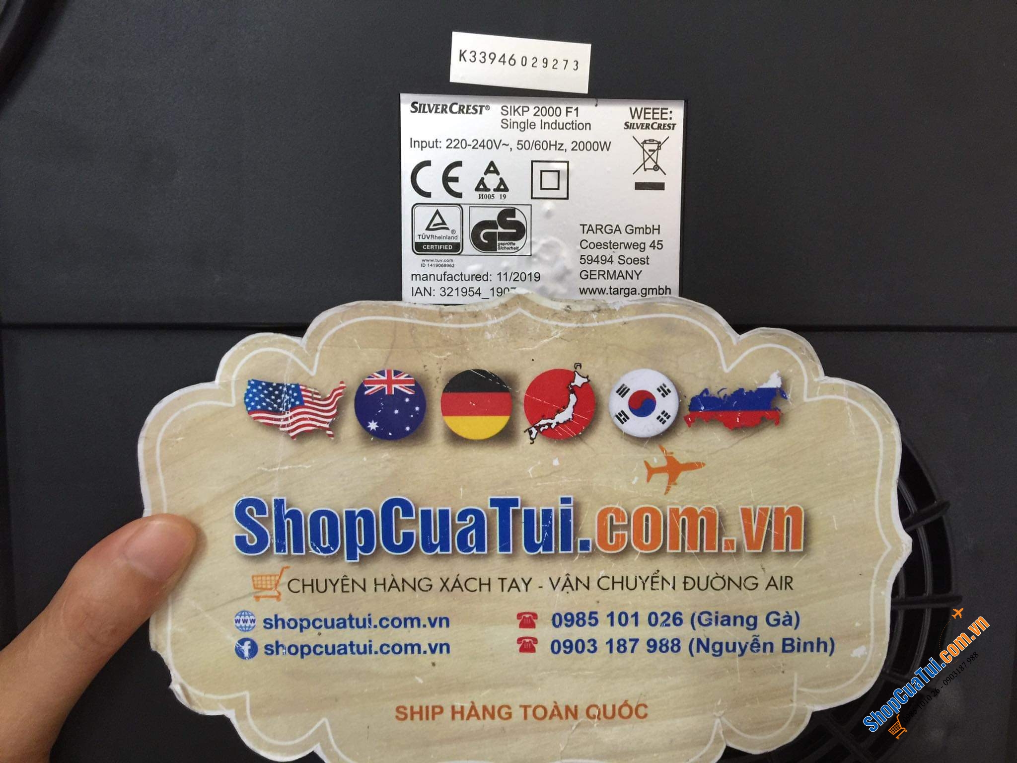 BẾP TỪ ĐƠN SILVERCREST - PHIÊN BẢN CẢM ỨNG MỚI NHẤT.