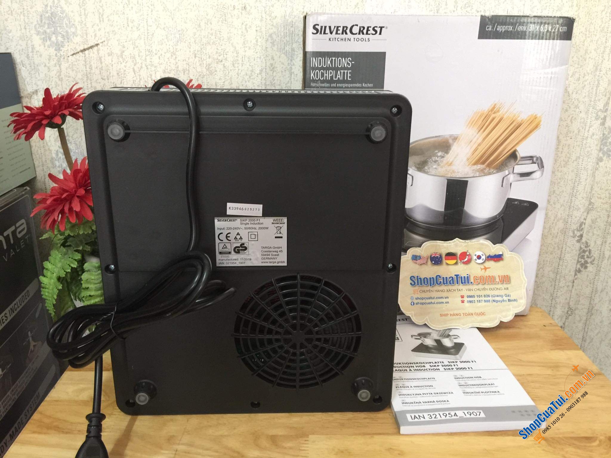 BẾP TỪ ĐƠN SILVERCREST - PHIÊN BẢN CẢM ỨNG MỚI NHẤT.