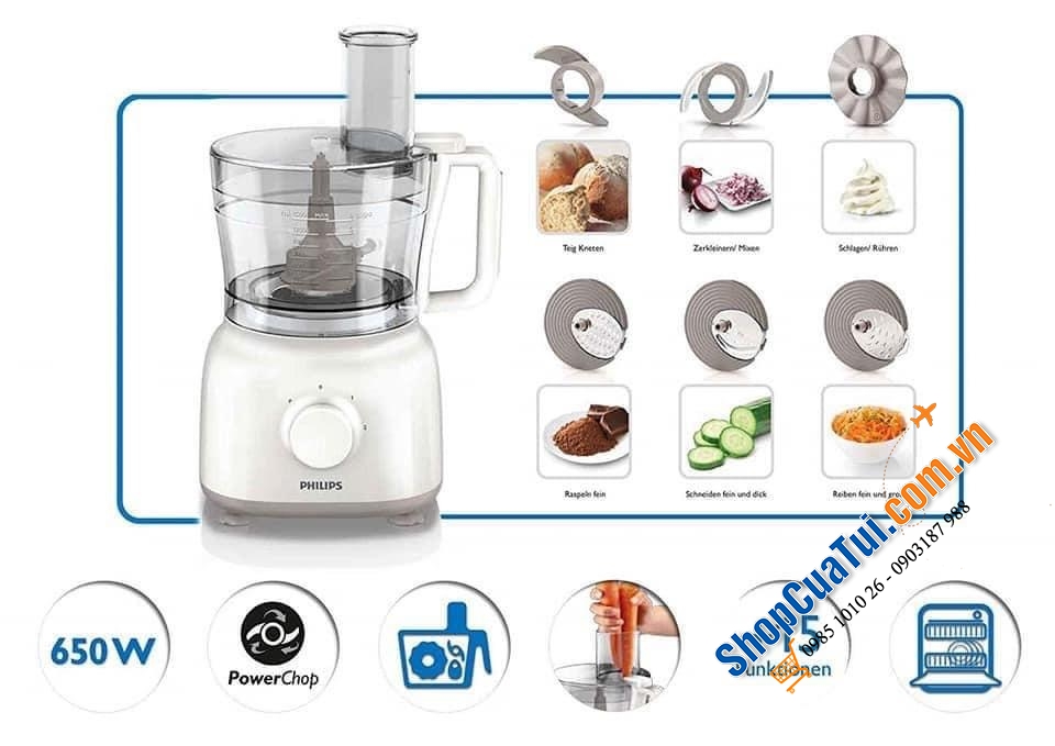 MÁY LÀM BẾP ĐA NĂNG PHILIPS HR7627/02.