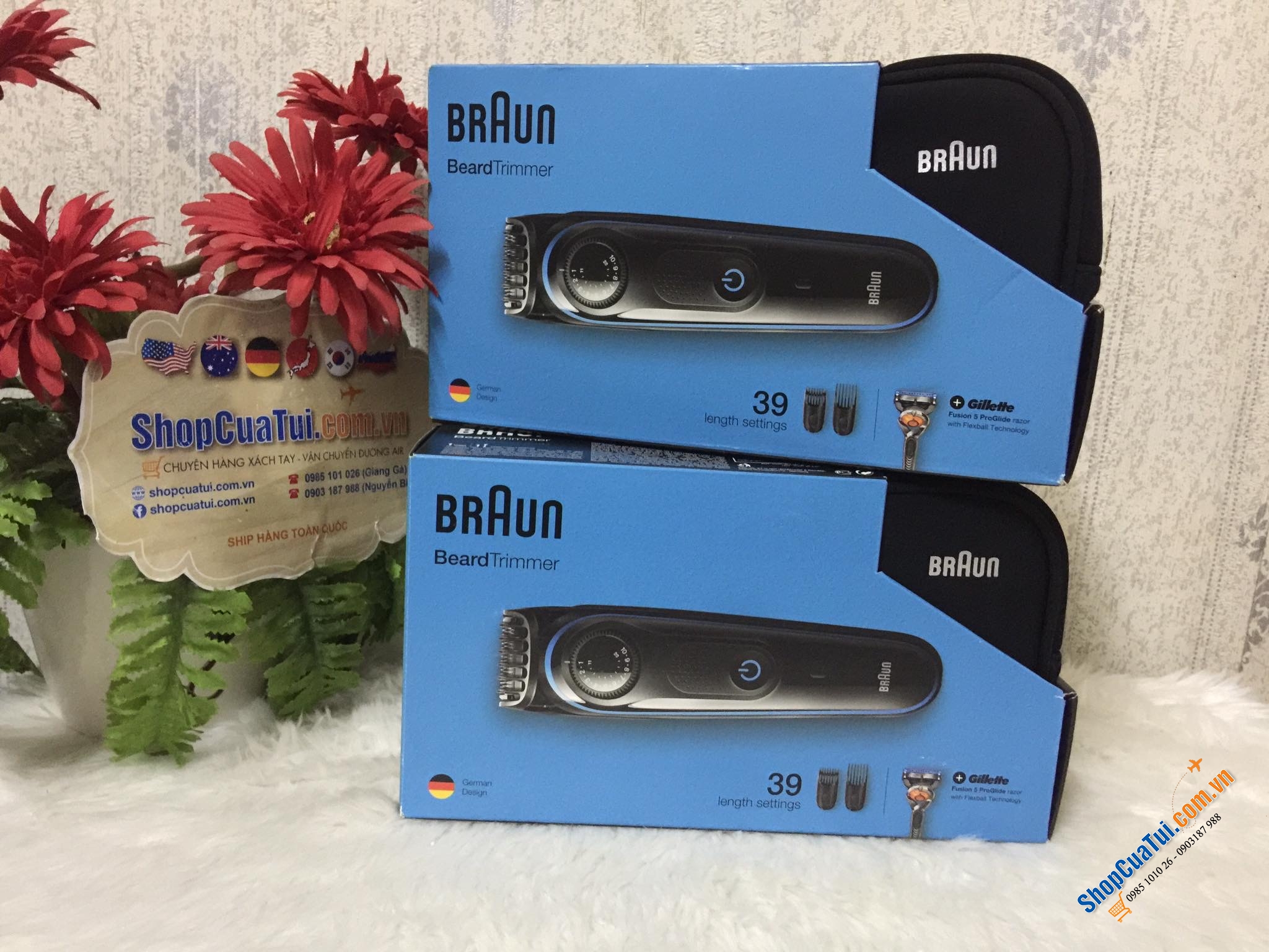 TRỌN BỘ CẠO RÂU BRAUN BT3040 - TẶNG KÈM DAO CẠO RÂU GILLETTE VÀ TÚI ĐỰNG