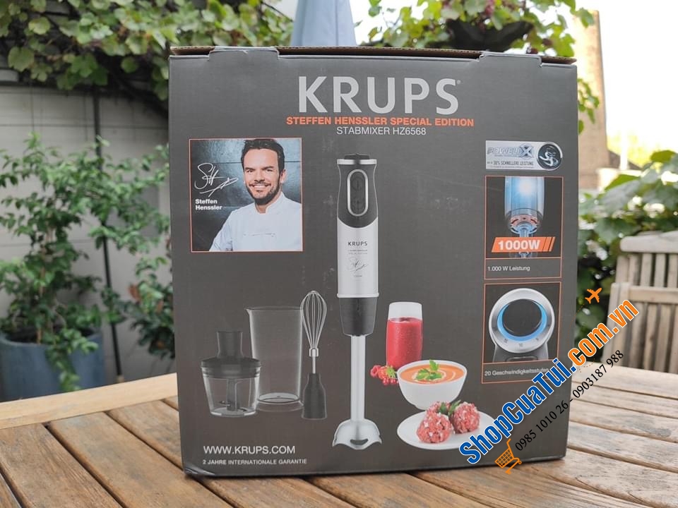 TRỌN BỘ XAY CẦM TAY KRUPS HZ6568.
