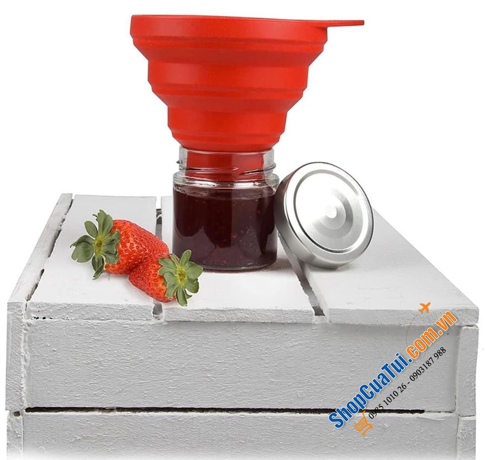 PHỄU RÓT NHIỀU SIZE SILICON DR OETKER.