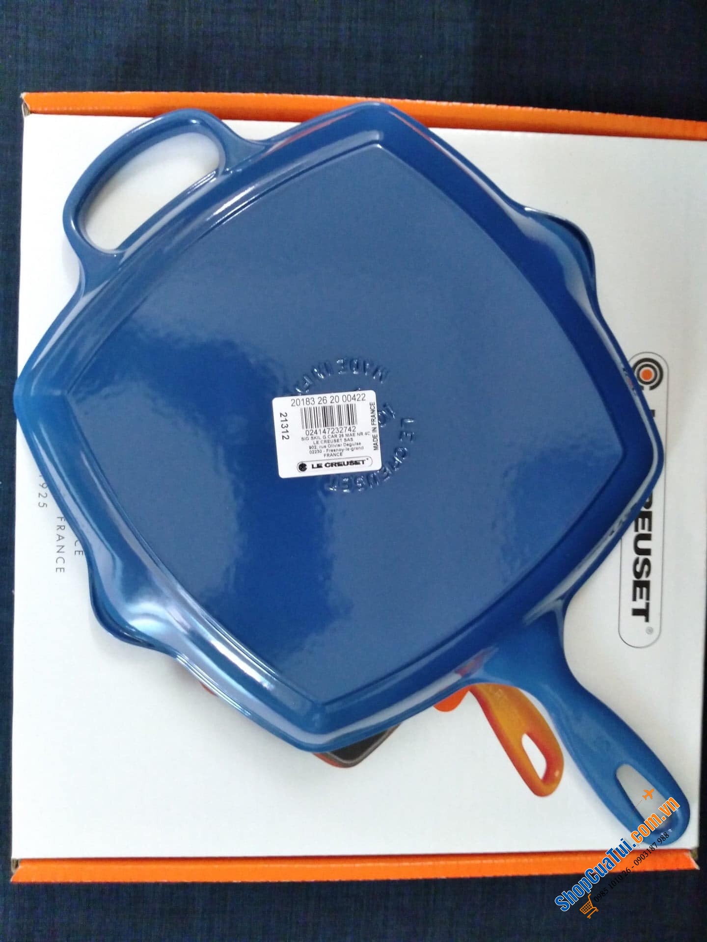 CHẢO NƯỚNG LE CREUSET 26x26 cm.