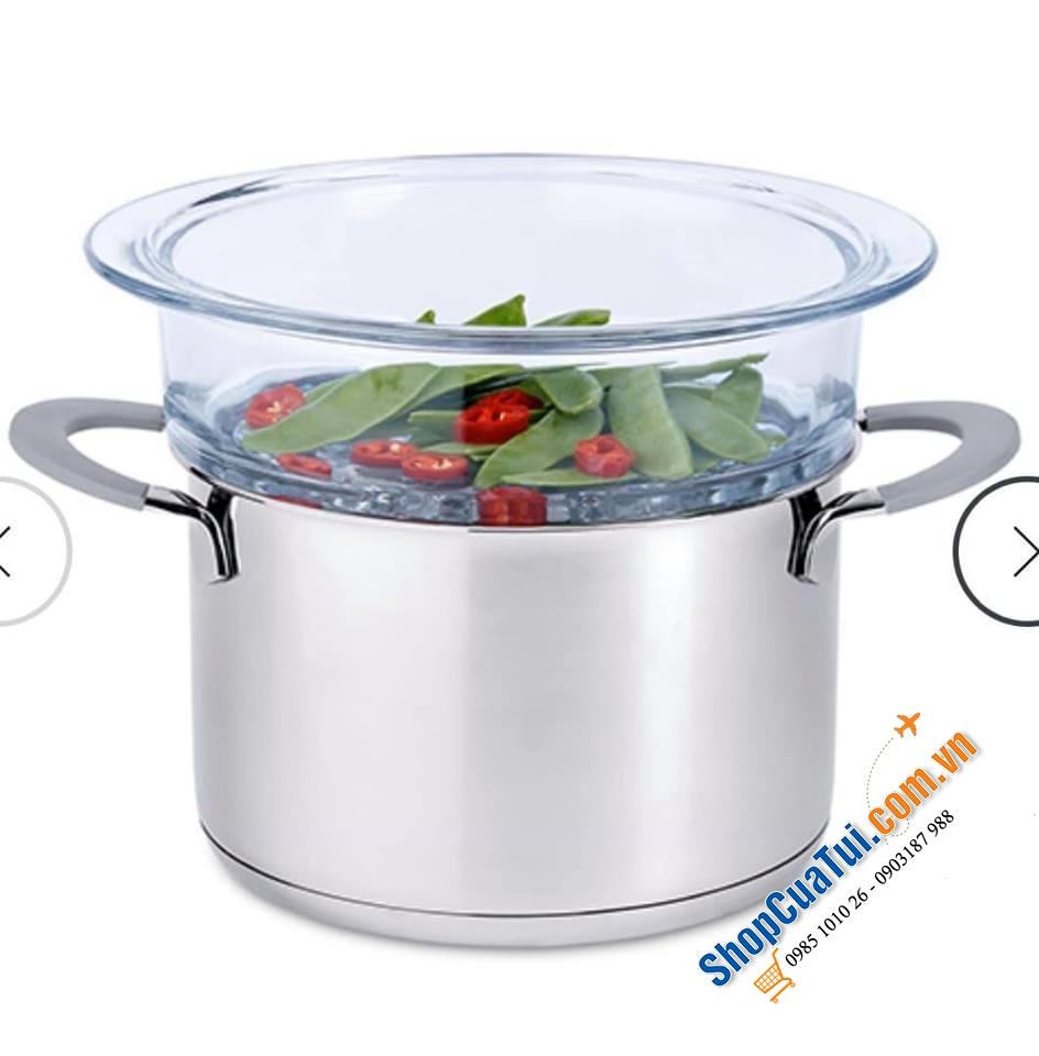 XỬNG HẤP THUỶ TINH BOROSILIKAT CAO CẤP 20 CM.